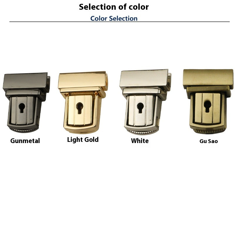 Light Gold Silver Gun Black Lock Box and Bag Hardware Accessoires Mortise Lock