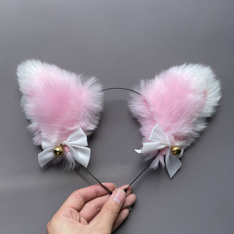 Bandeau d'oreilles de chat mignon en peluche