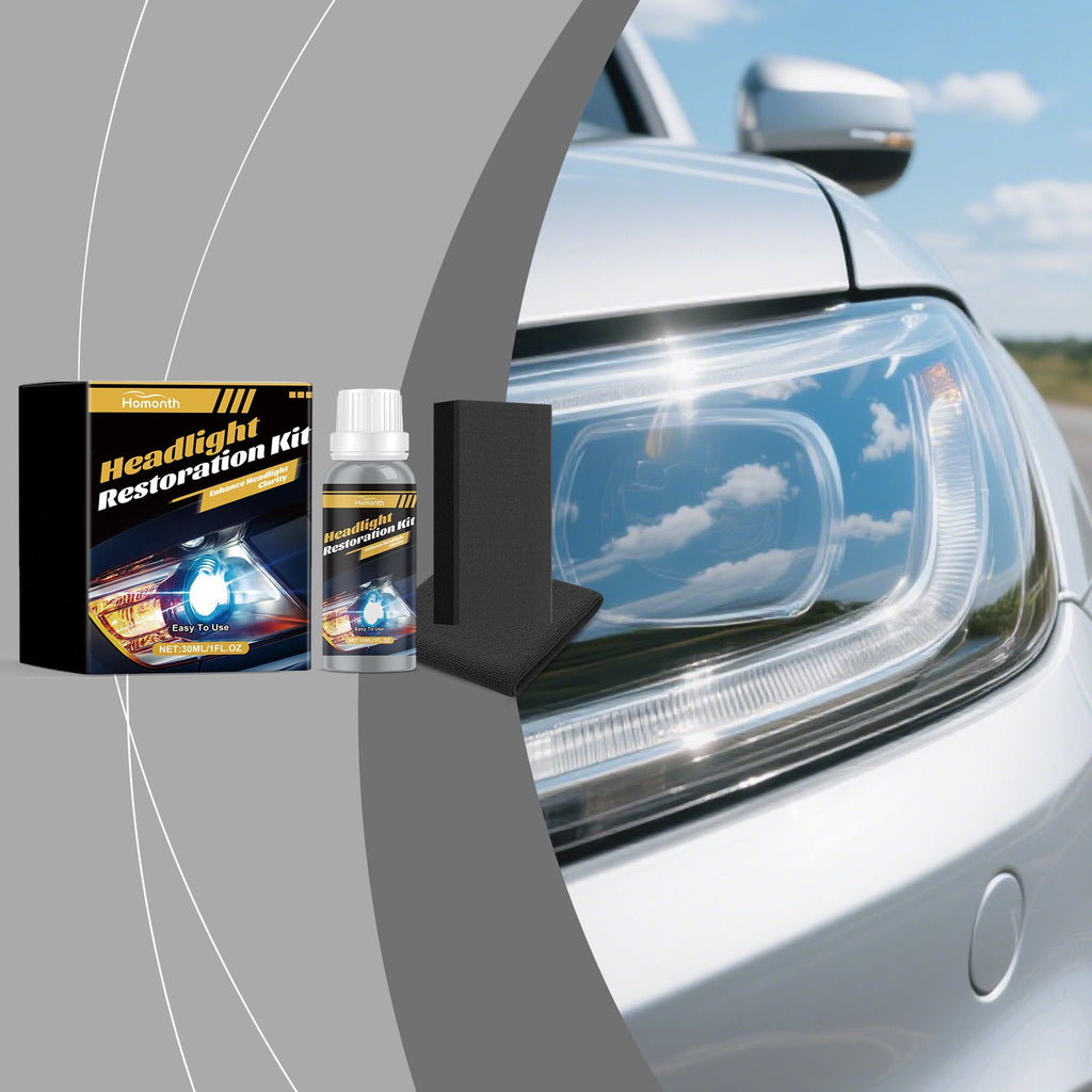 HOMONTH Automotive Headlight Lens Care Kit