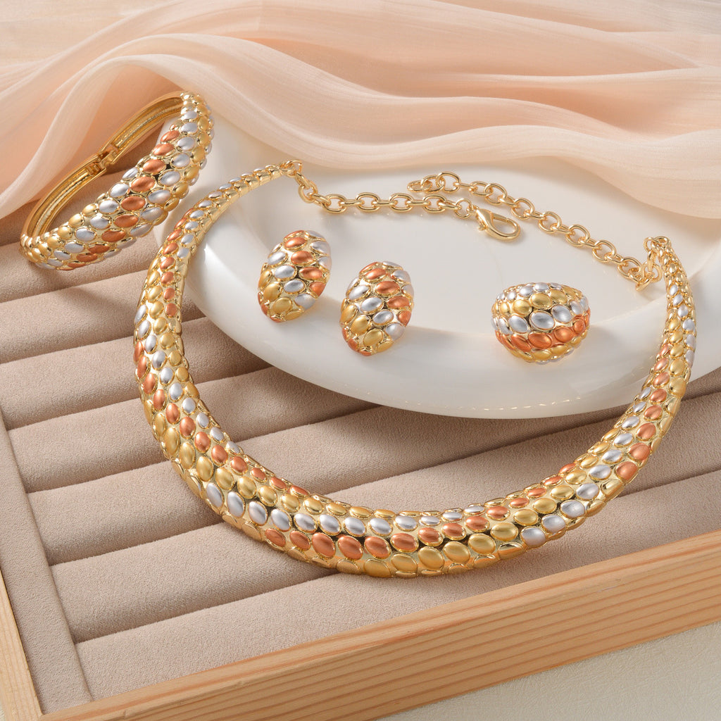 Collier Boucles d'oreilles Bracelet et bague