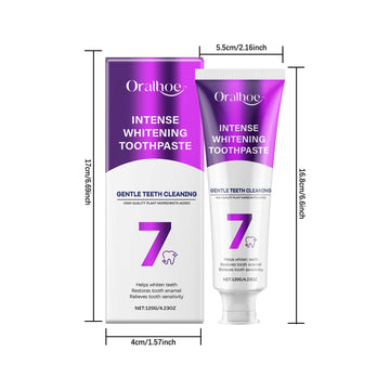 Suppression des taches de dents Blanc vif Dentifrice 120g 1box