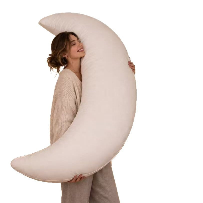Grand oreiller de maternité en forme de lune