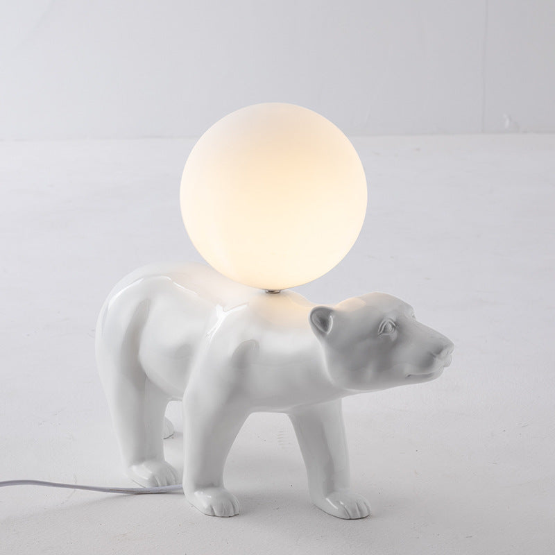 Lampe de table moderne pour ours à caractère simple