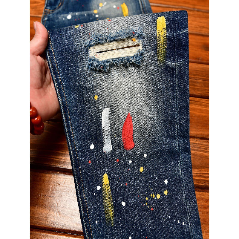 Jeans de patchwork à la mode coréenne