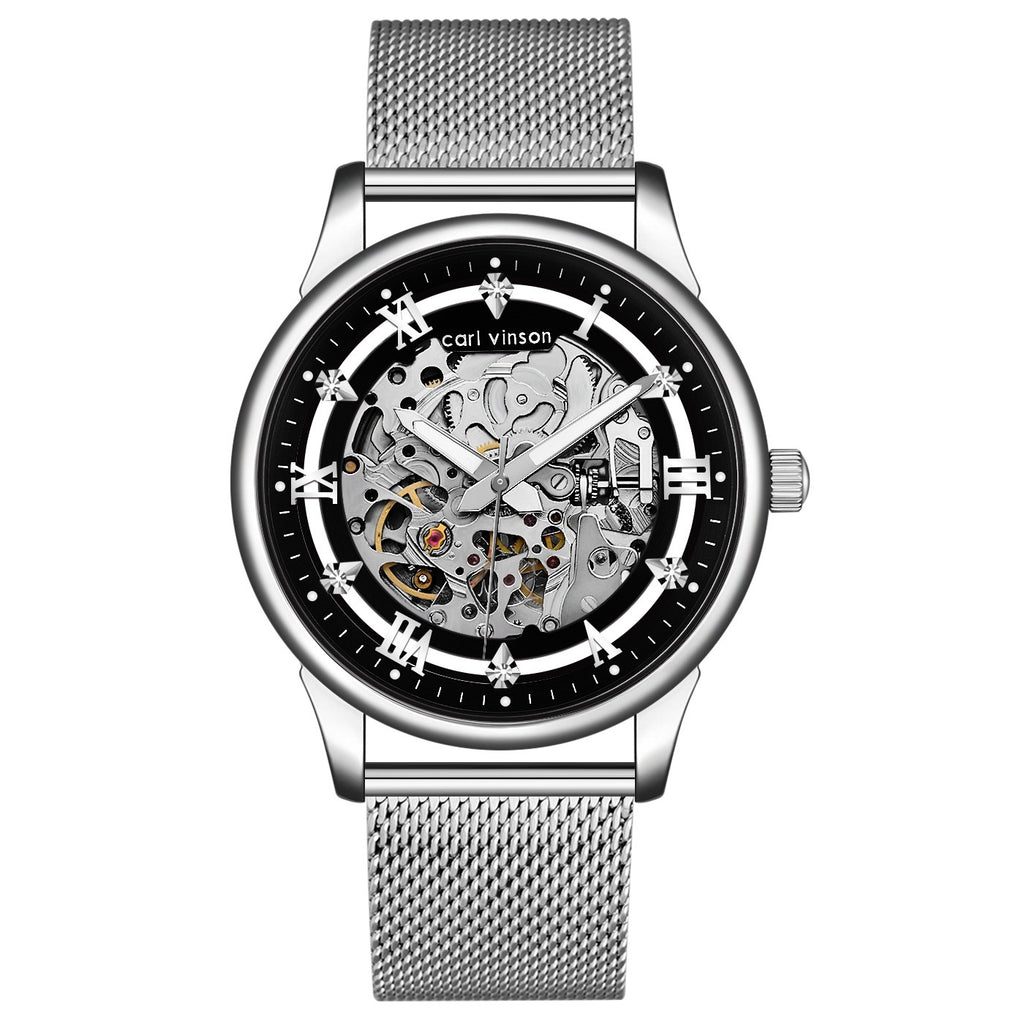 Montre mécanique entièrement automatique pour hommes