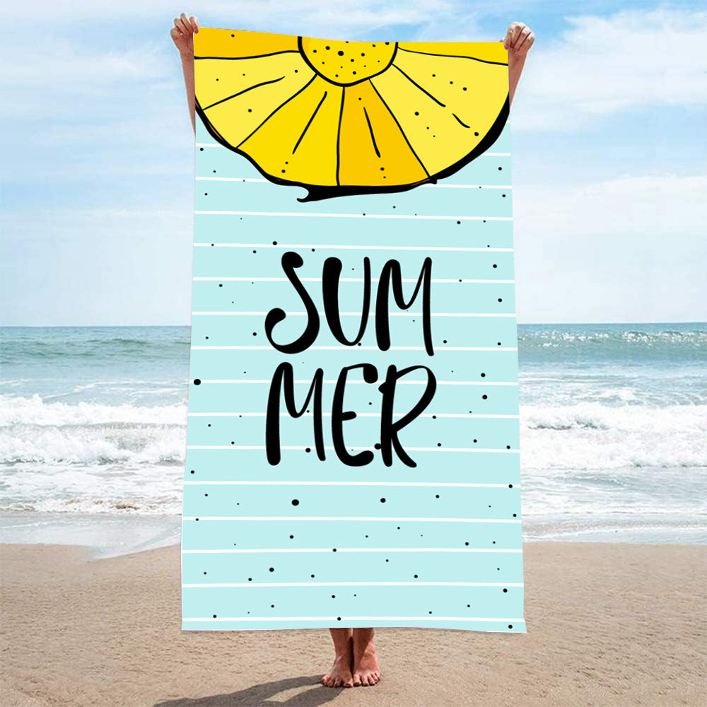 Serviette imprimée Seaside Vacation Beach Serviette de bain