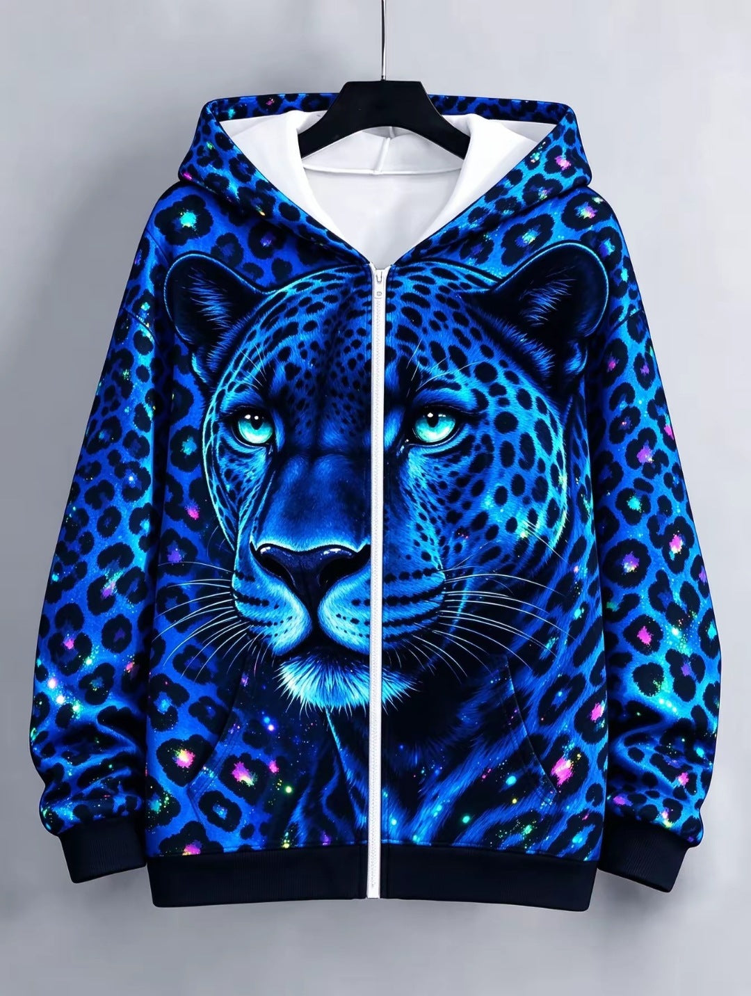 Sweatshirt à capuche Zip Up de style européen américain pour femme