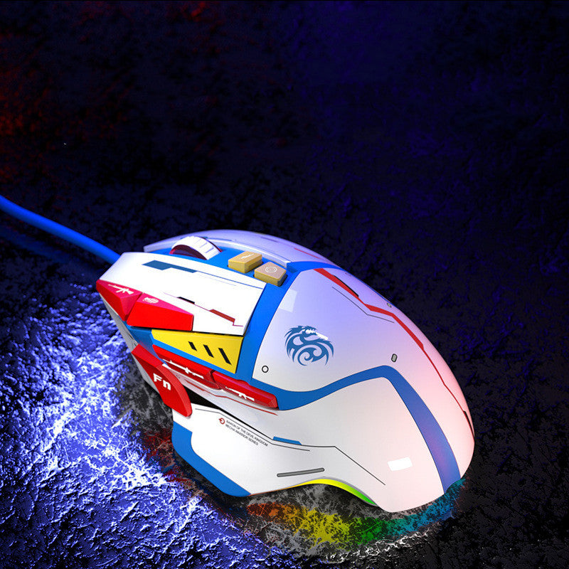 Souris de pression automatique filaire de bureau