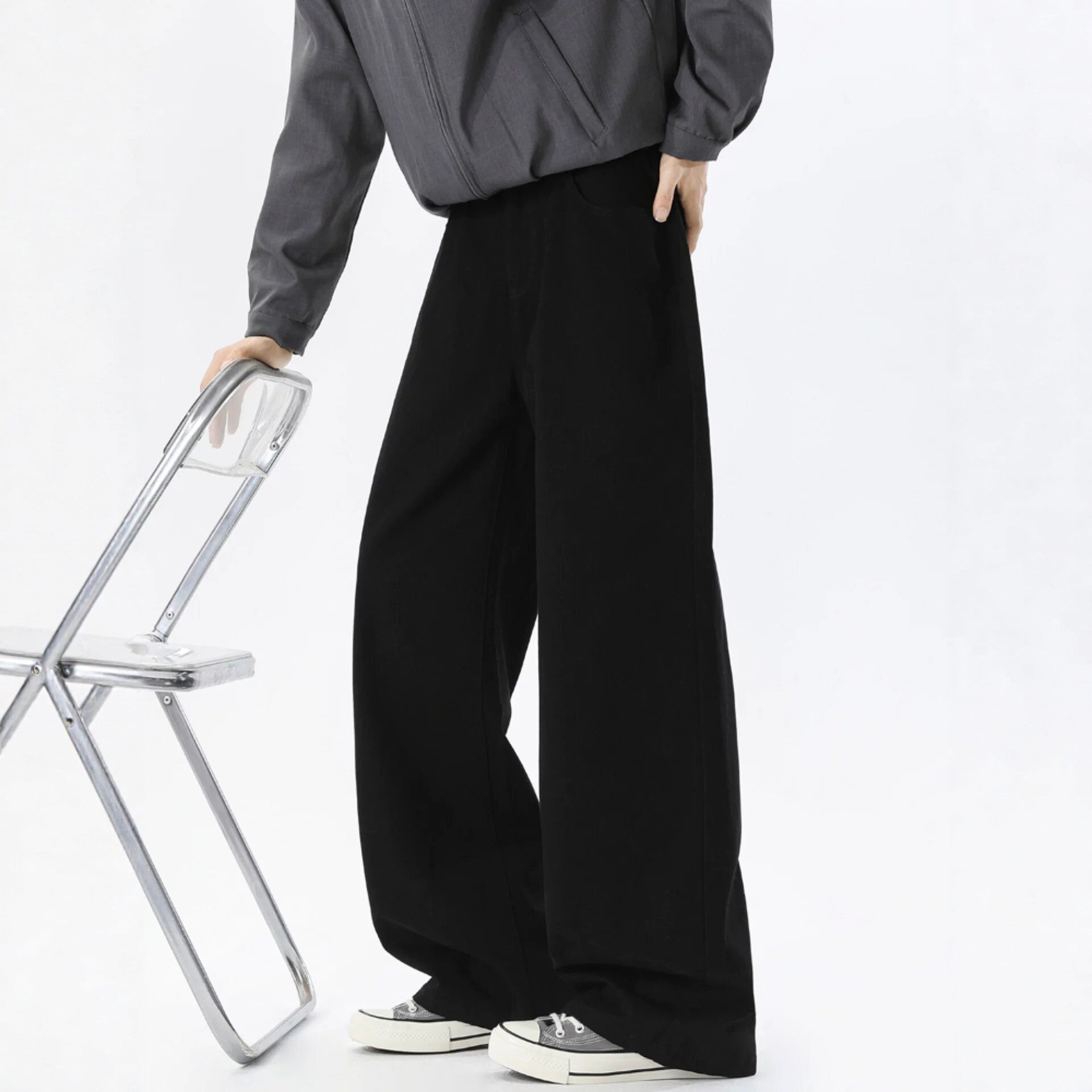 Pantalons casual lavés pour hommes