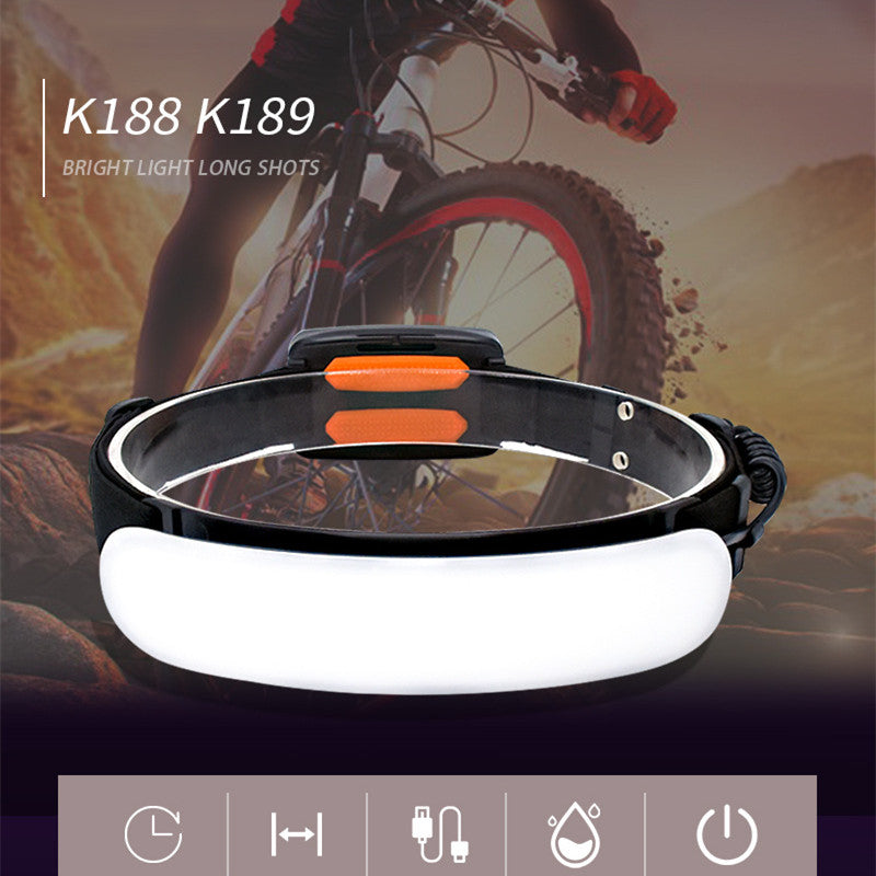 Large Flood Light Led Outdoor Headlamp Camping USB Charging