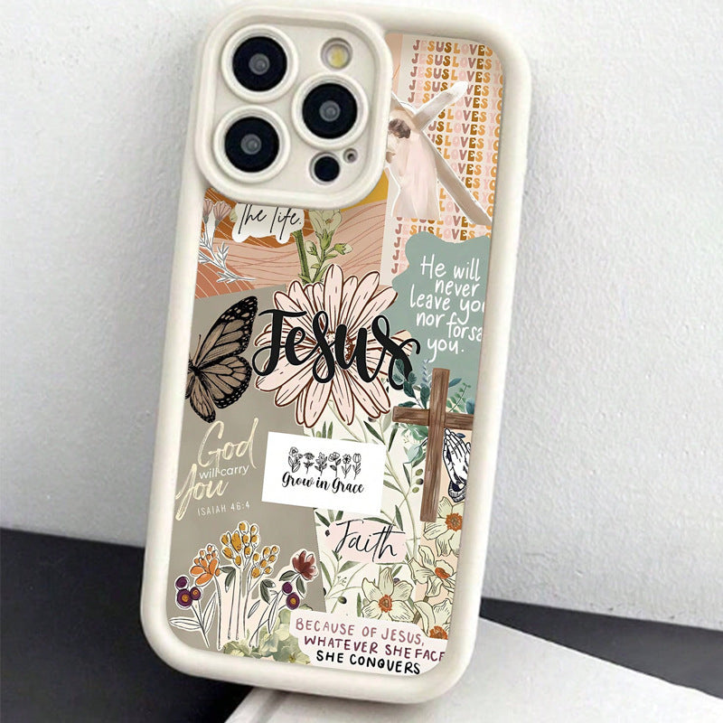 Vintage cas de téléphone papillon tout compris