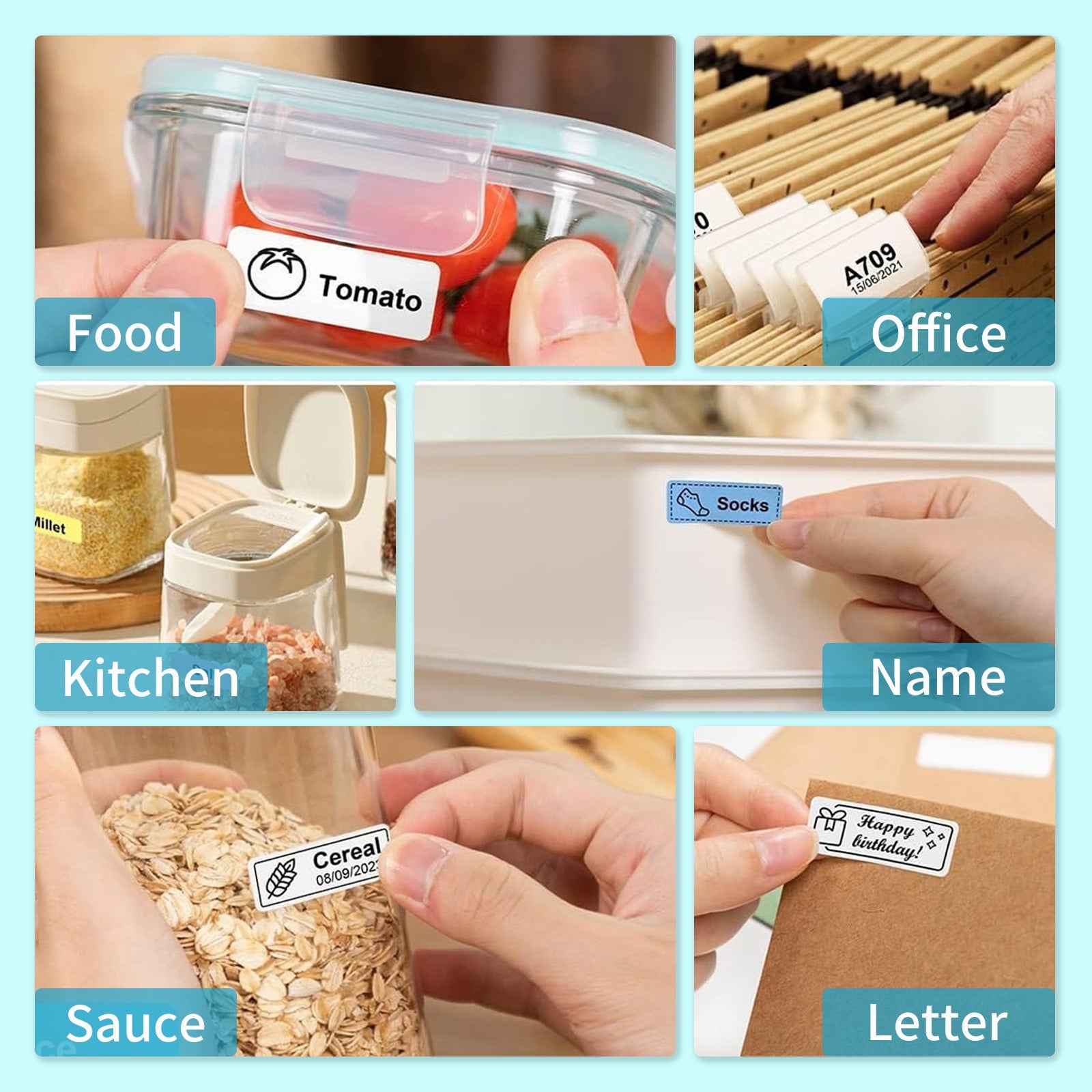 U1 Autocollant Compact Portable Imprimante thermique Bluetooth sans fil Pocket Mini Label Mak