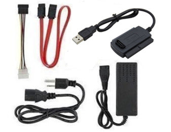 USB20àIDESATA Câble adaptateur à trois fonctions USB Pour IDE SATA