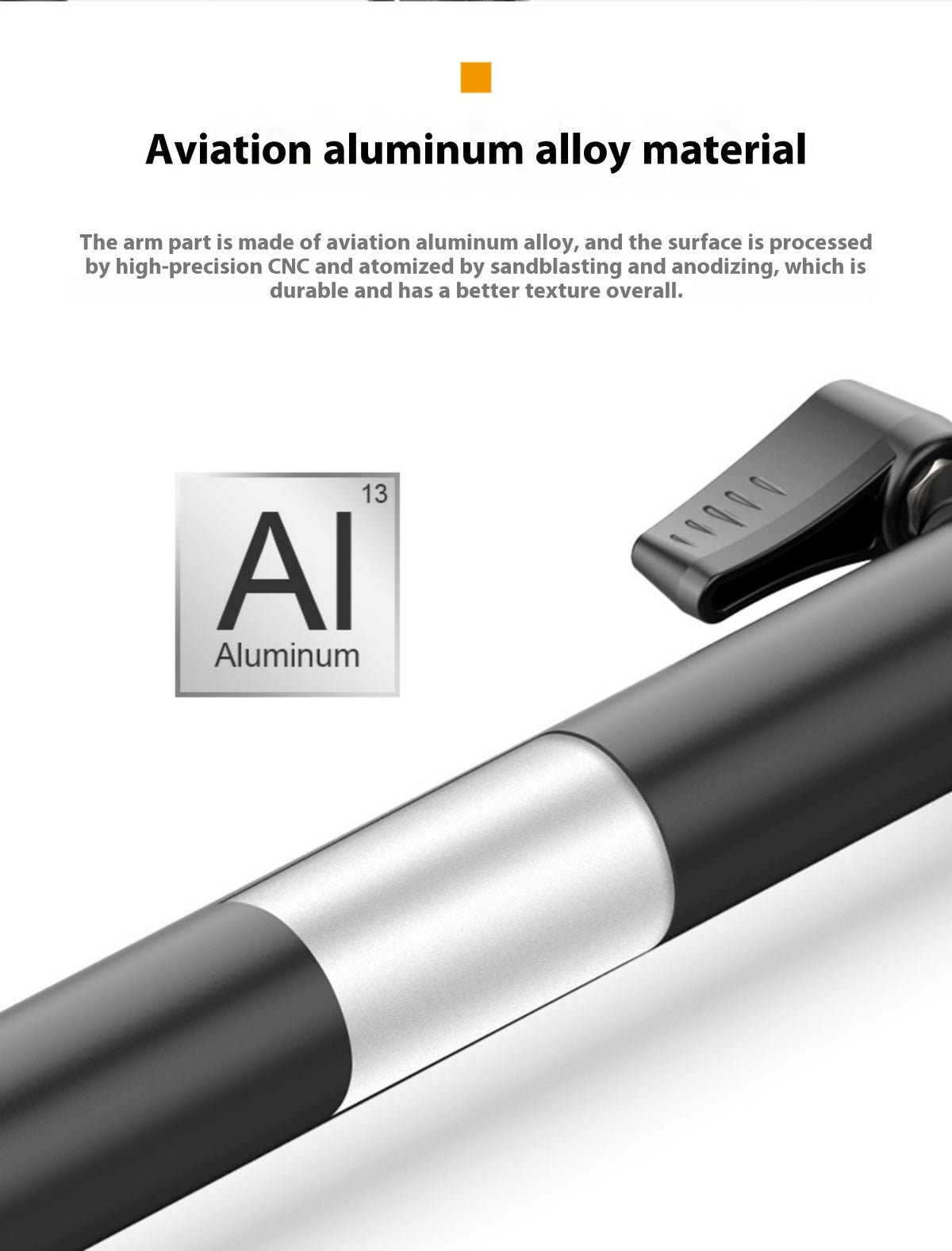 Cantilever frame for metal arm extension