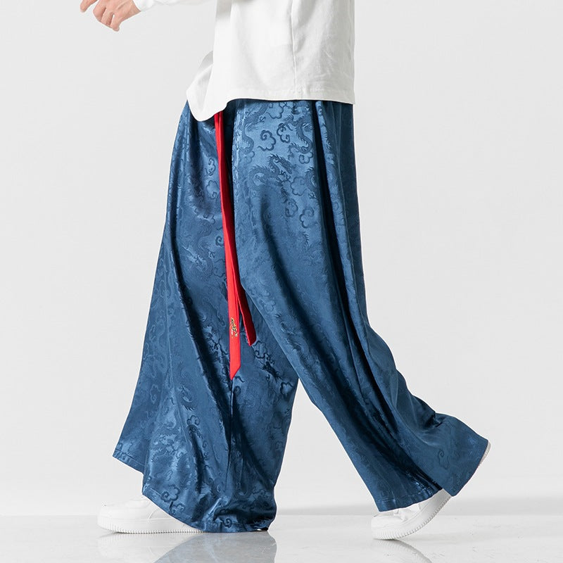 Pantalon de chant Style ancien Culottes encombrantes à jambes larges