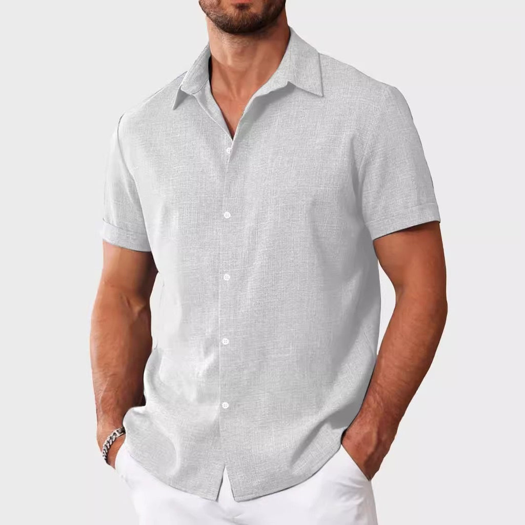 Chemise casual imprimé à manches courtes pour hommes