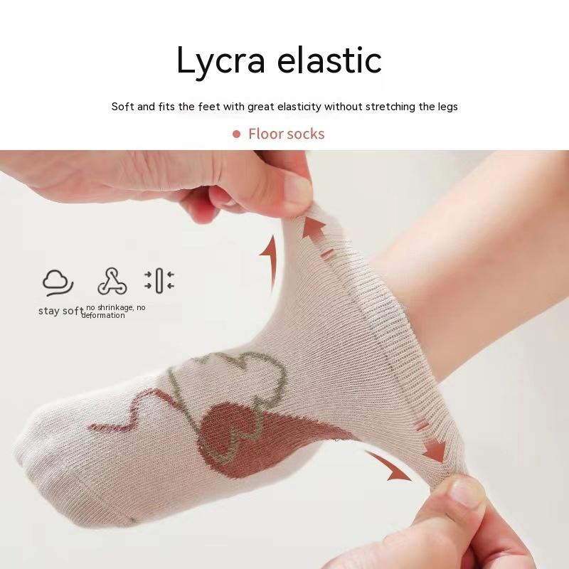 Bébé Automne et hiver Colle antidérapante Fond Chaussettes antidérapantes Tube Chaussettes