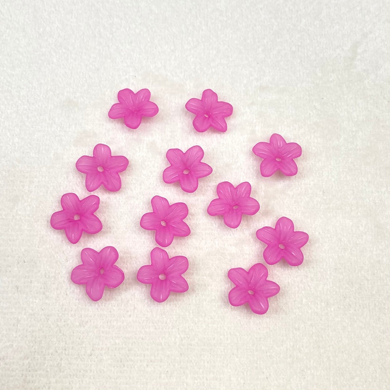Matte Translucide Mini 5-Petal Fleurs Bases