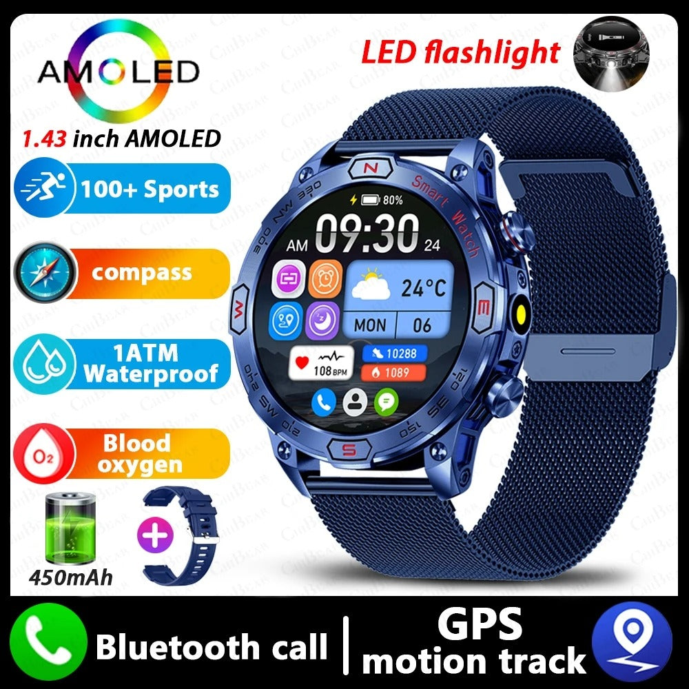 Smart Watch écran HD AMLOED Bluetooth appelant Sports Watch
