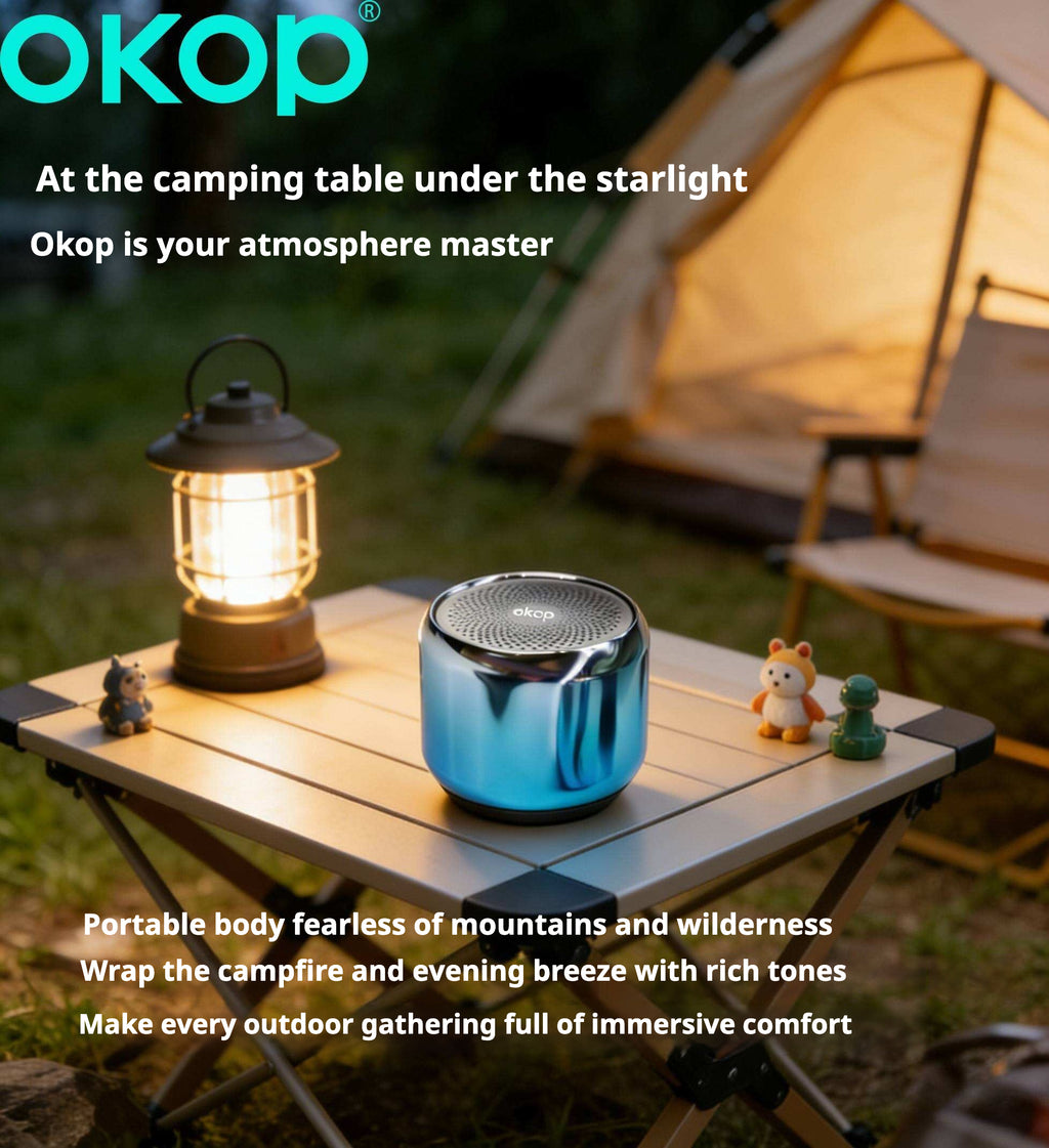 KP-581 Mini haut-parleur Bluetooth sans fil portable avec sous-woofer Compact Outdoor Audio