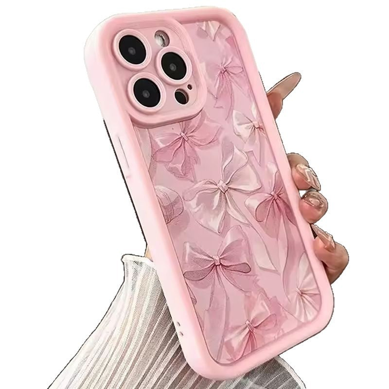 Casual Casual Creative Bow boîtier de téléphone en silicone