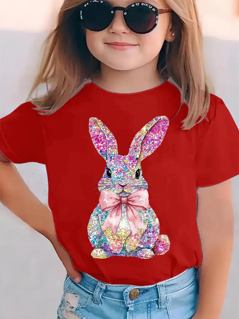 T-shirt pour enfants dessin animé en lapin