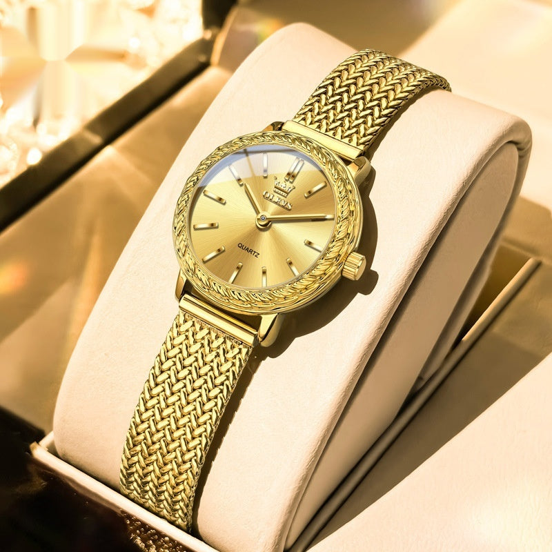 Vintage Fashion Square Quartz Montre avec Strass