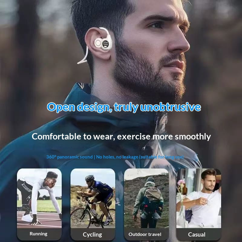 Sports Waterproof Casque Bluetooth à affichage numérique