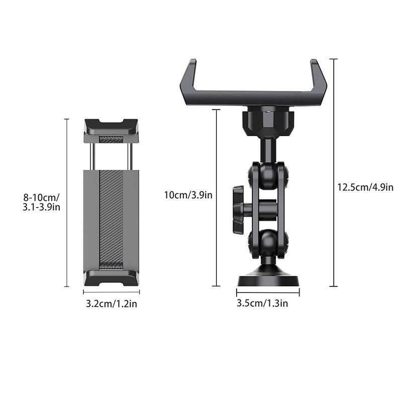 Support de téléphone lazy en alliage d'aluminium pour filature magnétique double