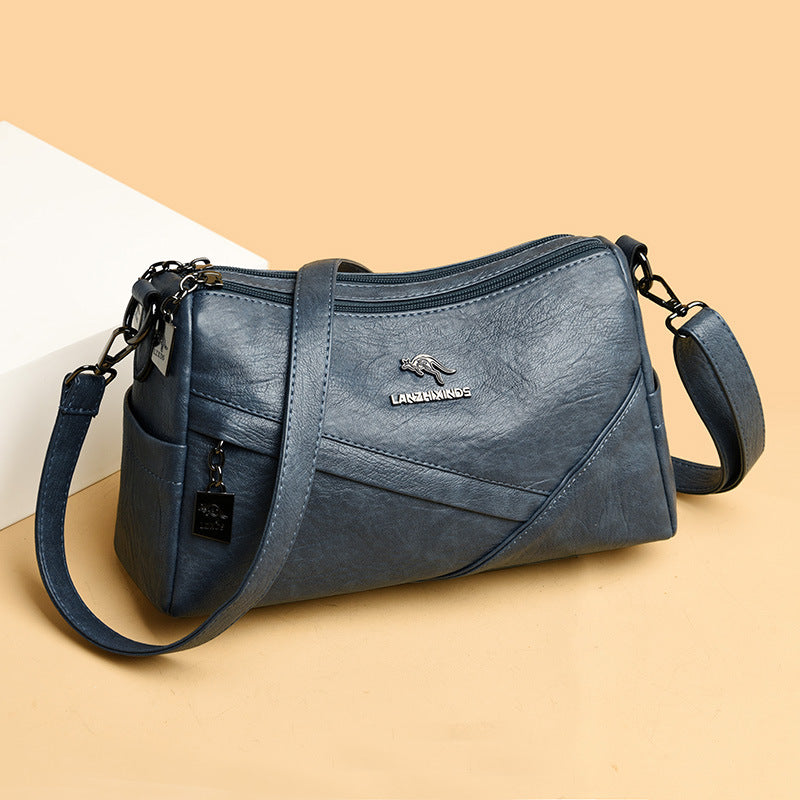 Épaule en cuir souple de mode Sac transversal de grande capacité