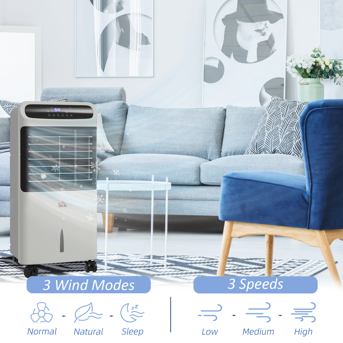 Ventilateur de refroidissement à glace 3-en-1