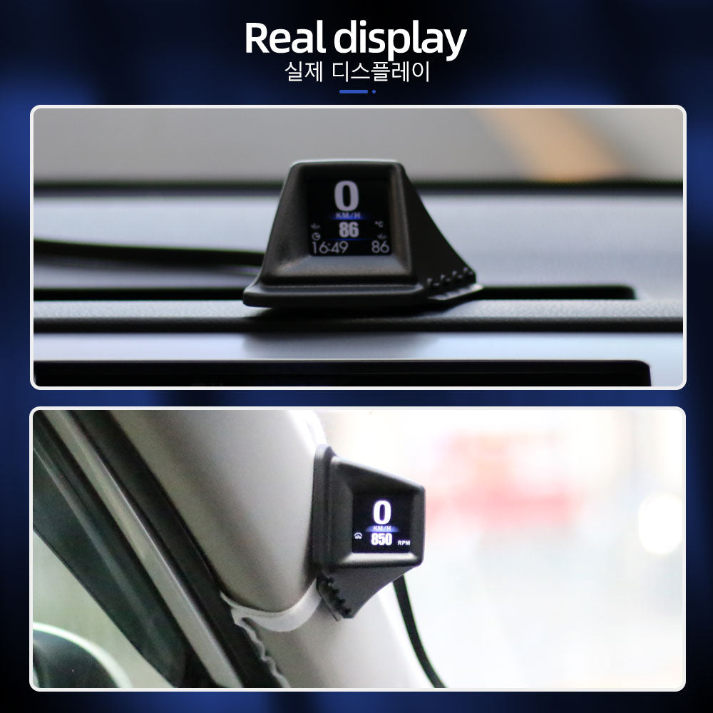 Affichage de voiture AP-1 HUD de voiture Affichage tête vers le haut OBD GPS conduite ordinateur Code Table