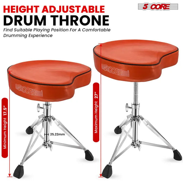 Tabouret de guitare rembourré 5 Core Drum Siège pour adultes et enfants