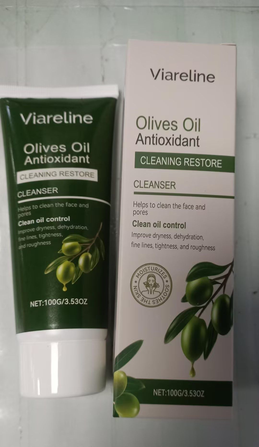 VIARELINE Nettoyeur du visage à l'huile d'olive