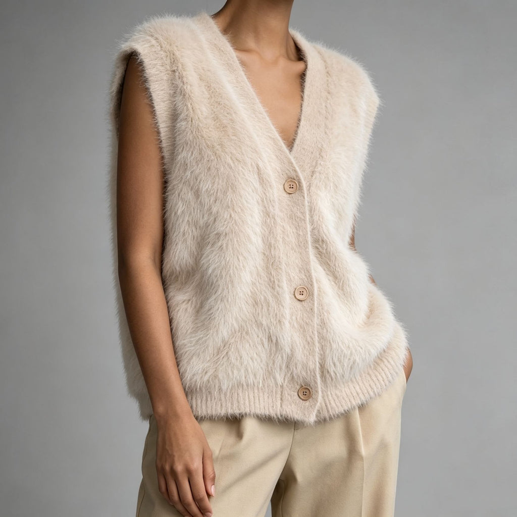 Veste courte Cardigan pour femmes de couleur unie