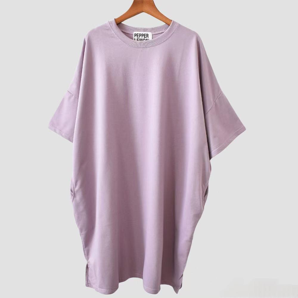T-shirt pour femme simple en couleur unie