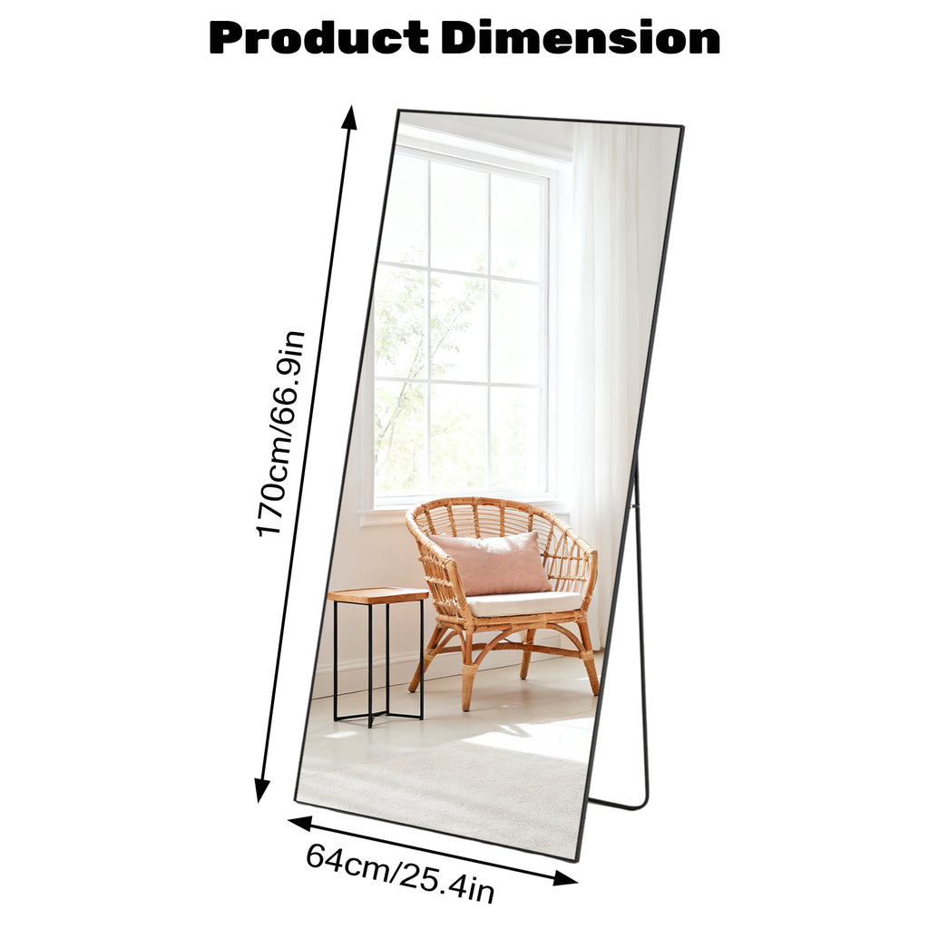 Rectangle Miroir pleine longueur