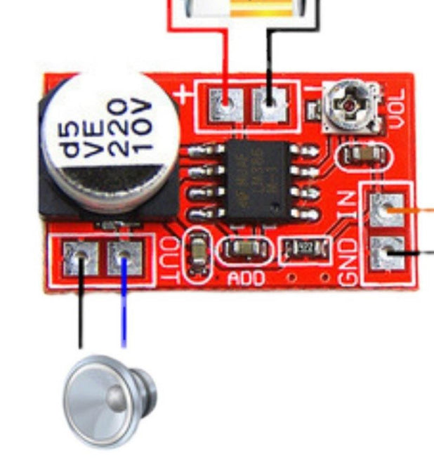 Amplificateur Micro Electret Capaciteur Dynamique Microphone Carte mère