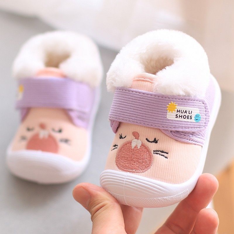 Chaussures Blanc Bébé Squeaky Printemps et Automne Chaussure Souple Botte