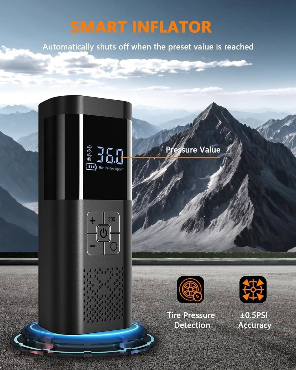 Compresseur d'air portable pour motos