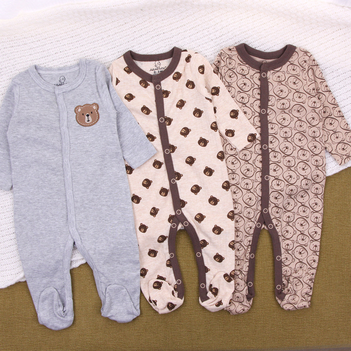 Four-saison Cotton Onesie avec manches longues pour bébé bébé Romper et vêtements de nuit