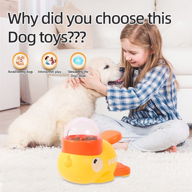 Dog Puzzle Feeder Interactive Pet Food Treat Dispenser Cartoon Duck Design Animaux antidérapants