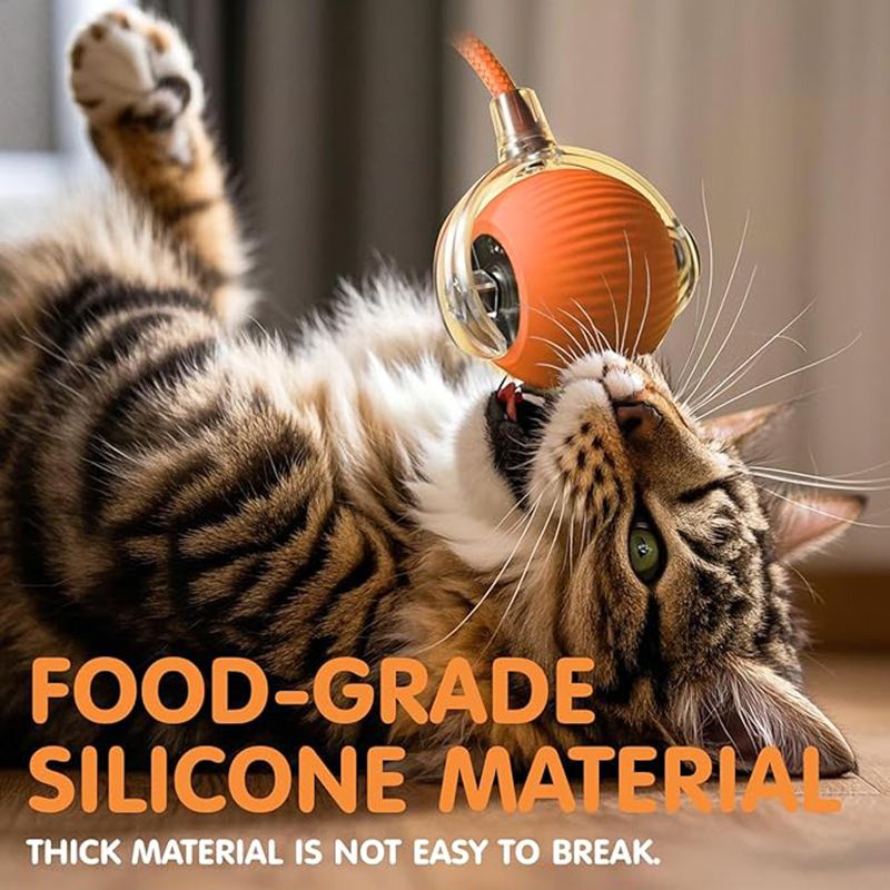 Chat Interactive Ball Toys Automatic Rolling Ball pour Kitten Smart Pet Electri rechargeable