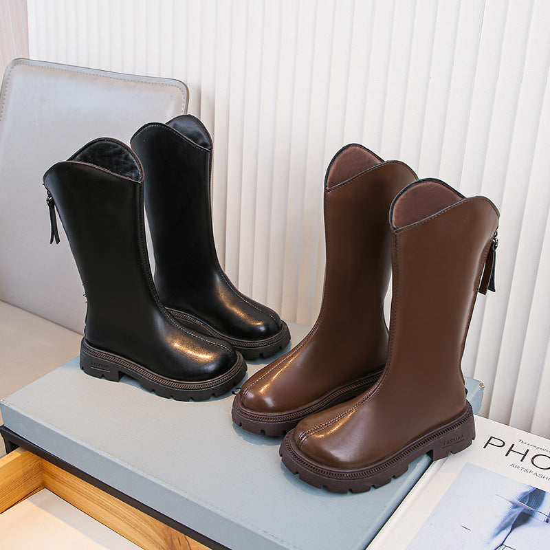 Chaussures pour filles Bottes d'hiver Chaussures pour enfants Printemps et Automne