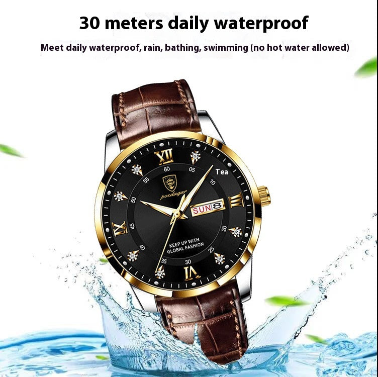 Montre Quartz ultra-mince pour hommes