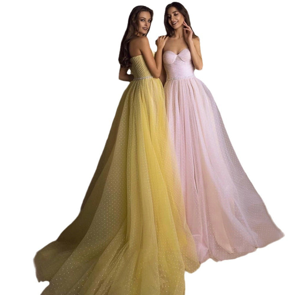 Le soir Tube Gown Top Retro Lanterne Fil de lumière