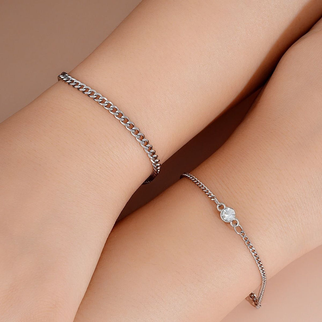 Bracelet homme et femme en acier inoxydable de style européen et américain