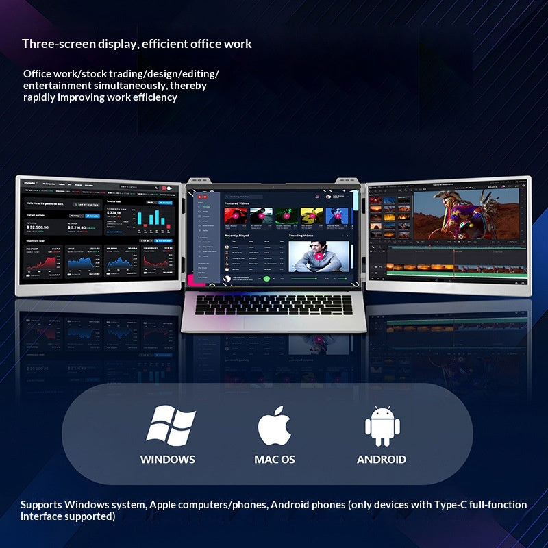 Moniteur de bureau portable avec Gamut haute définition et large couleur