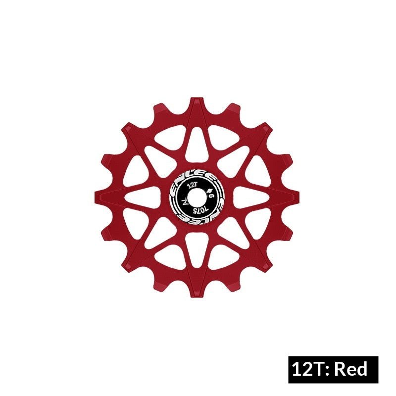 Positive derailleur and negative teeth