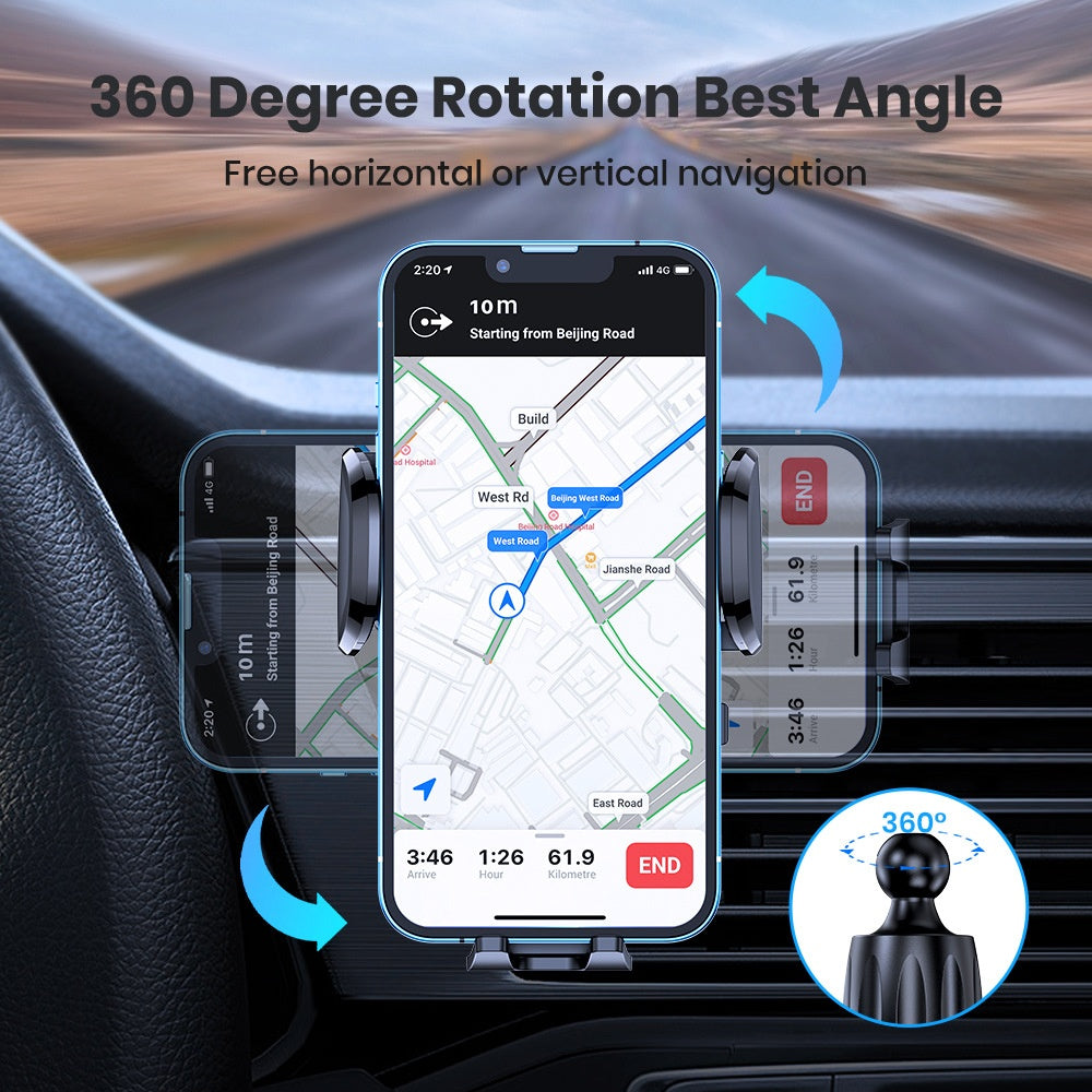 Sortie d'air rotatif de voiture avec crochet multifonctionnel pour Navigator Universal Mobile Phone Hol